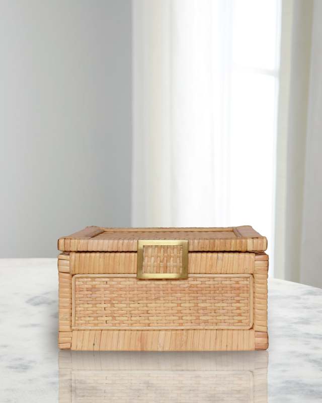 Bruno Rattan Box, Small